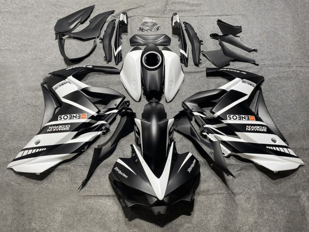 Preisgünstige Yamaha YZF R3/R25 Motorrad Verkleidung 2015-2018 - Weiss Schwarz Yamalube ENEOS