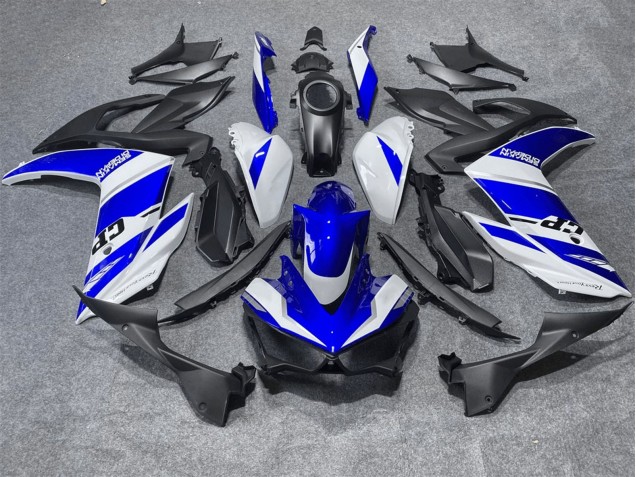 Preisgünstige Yamaha YZF R3/R25 Motorrad Verkleidung 2015-2018 - Weiss Blau