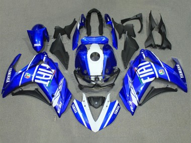 Preisgünstige Yamaha YZF R3/R25 Motorrad Verkleidung 2015-2018 - Blau Weiss Fiat
