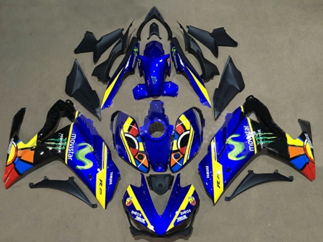 Preisgünstige Yamaha YZF R3/R25 Motorrad Verkleidung 2015-2018 - Blau Gelb Rot Schwarz Grun Monster