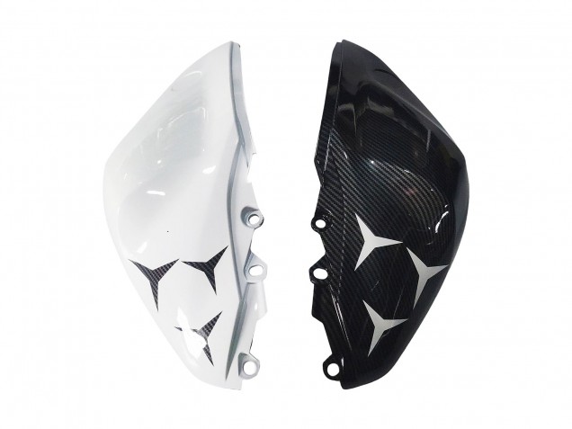 Preisgünstige Yamaha YZF R3/R25 Motorrad Verkleidung 2015-2018 - Weiss Grun Glanzendes Schwarz