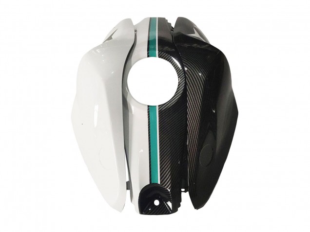 Preisgünstige Yamaha YZF R3/R25 Motorrad Verkleidung 2015-2018 - Weiss Grun Glanzendes Schwarz