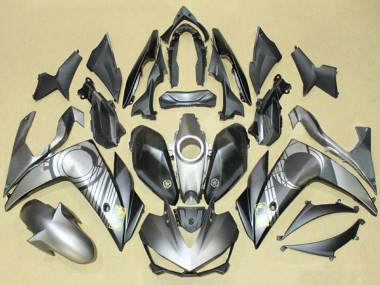 Preisgünstige Yamaha YZF R3/R25 Motorrad Verkleidung 2015-2018 - Grau Schwarz