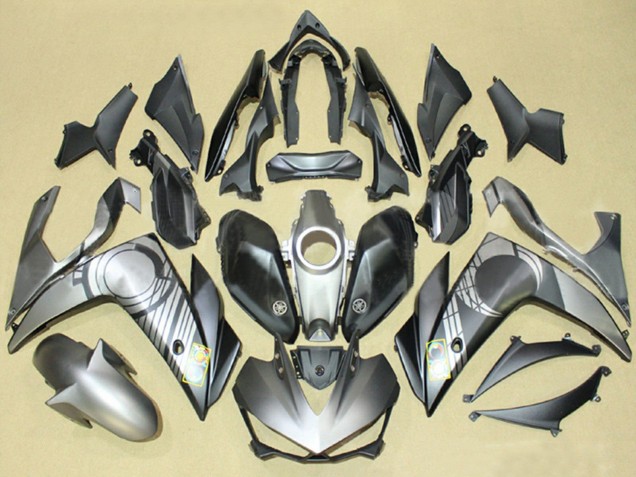 Preisgünstige Yamaha YZF R3/R25 Motorrad Verkleidung 2015-2018 - Grau Schwarz