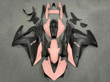 Preisgünstige Yamaha YZF R3/R25 Motorrad Verkleidung 2015-2018 - Rosa Matt Schwarz