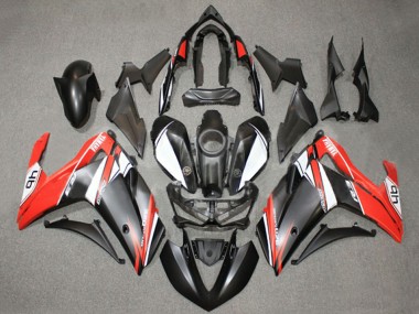Preisgünstige Yamaha YZF R3/R25 Motorrad Verkleidung 2015-2018 - Weiss Rot Matt Schwarz 46