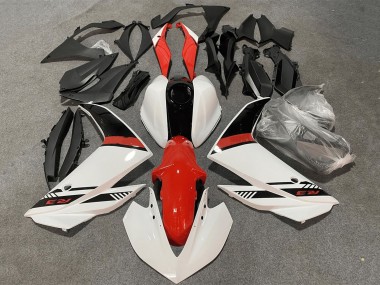 Preisgünstige Yamaha YZF R3/R25 Motorrad Verkleidung Kit 2015-2018 - Weiss Rot Schwarz