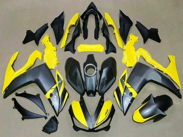 Preisgünstige Yamaha YZF R3/R25 Motorrad Verkleidung 2015-2018 - Gelb Schwarz