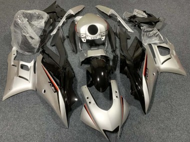 Preisgünstige Yamaha YZF R3/R25 Motorrad Verkleidung 2015-2018 - Silber Rot Schwarz