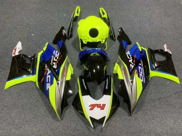 Preisgünstige Yamaha YZF R3/R25 Motorrad Verkleidung 2015-2018 - Gelb Weiss Silber Blau Glanzendes Schwarz