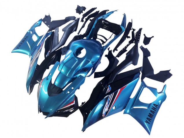 Preisgünstige Yamaha YZF R3/R25 Motorrad Verkleidung 2019-2021 - Blau Schwarz