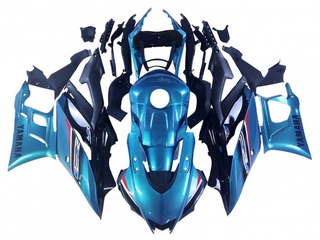 Preisgünstige Yamaha YZF R3/R25 Motorrad Verkleidung 2019-2021 - Blau Schwarz