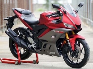 Preisgünstige Yamaha YZF R3/R25 Motorrad Verkleidung 2019-2021 - Rot Grau