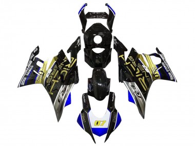 Preisgünstige Yamaha YZF R3/R25 Motorrad Verkleidung 2019-2021 - Weiss Blau Schwarz Gold Trick Star 07