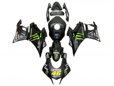 Preisgünstige Yamaha YZF R3/R25 Motorrad Verkleidung 2019-2021 - Schwarz Grun ENEOS Monster 46