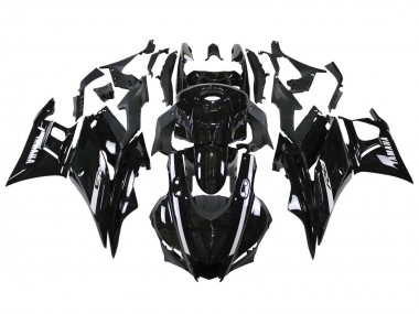 Preisgünstige Yamaha YZF R3/R25 Motorrad Verkleidung 2019-2021 - Glanzendes Schwarz Weiss