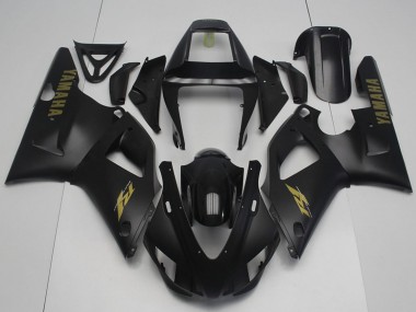 Preisgünstige Yamaha YZF R1 Motorrad Verkleidung 1998-1999 - Glanzendes Schwarz Matt Schwarz Gold