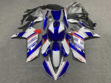 Preisgünstige Yamaha YZF R3/R25 Motorrad Verkleidung 2019-2021 - Weiss Blau Rot Semakin Didepan