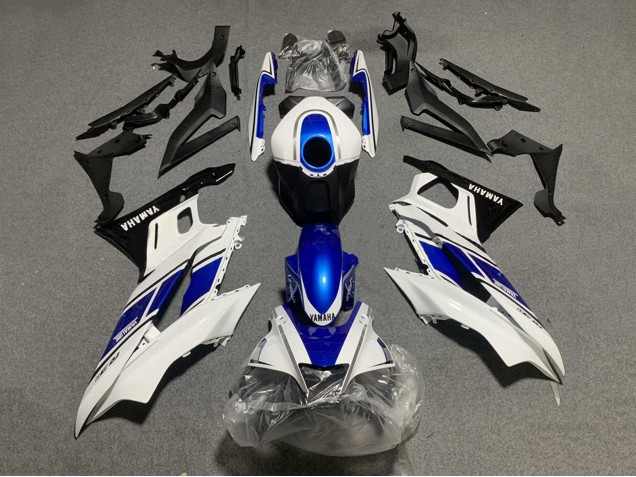 Preisgünstige Yamaha YZF R3/R25 Motorrad Verkleidung 2019-2021 - Weiss Blau Schwarz Yamalube