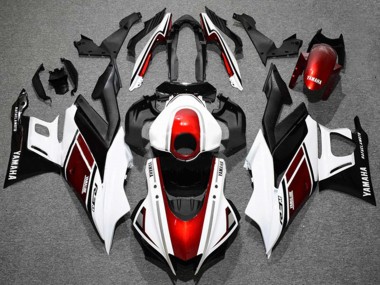 Preisgünstige Yamaha YZF R3/R25 Motorrad Verkleidung 2019-2021 - Weiss Rot Schwarz