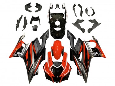 Preisgünstige Yamaha YZF R3/R25 Motorrad Verkleidung 2019-2021 - Rot Grau Schwarz ENEOS