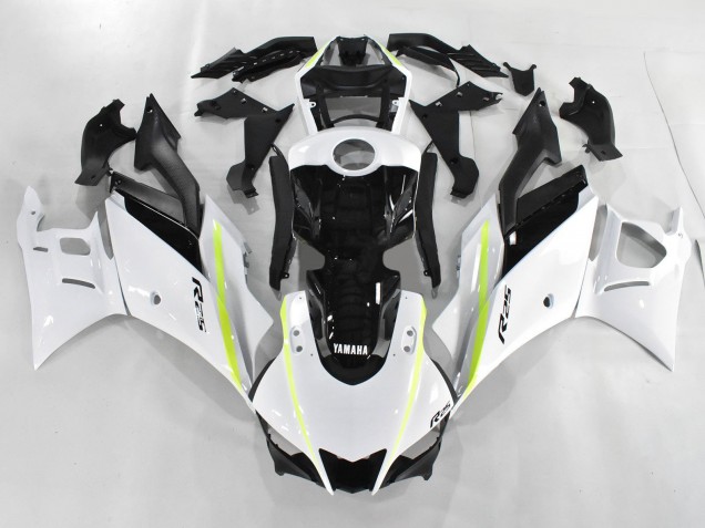 Preisgünstige Yamaha YZF R3/R25 Motorrad Verkleidung 2019-2021 - Weiss Grun Schwarz