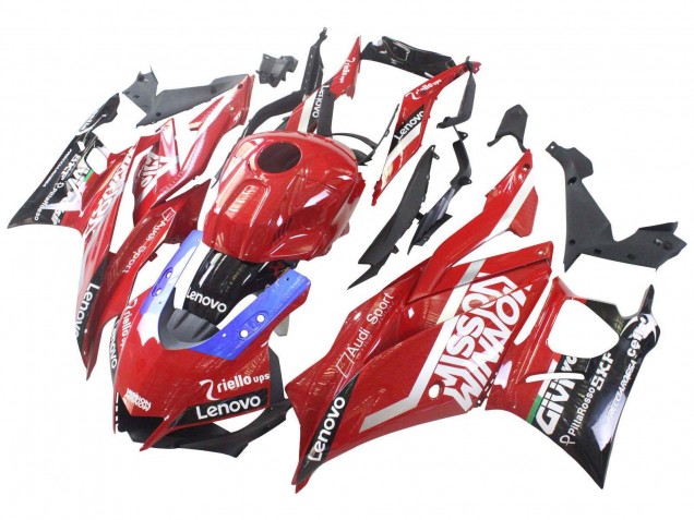 Preisgünstige Yamaha YZF R3/R25 Motorrad Verkleidung 2019-2021 - Rot Lila Schwarz Valsir Lenovo