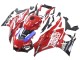 Preisgünstige Yamaha YZF R3/R25 Motorrad Verkleidung 2019-2021 - Rot Lila Schwarz Valsir Lenovo