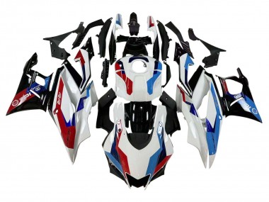 Preisgünstige Yamaha YZF R3/R25 Motorrad Verkleidung 2019-2021 - Weiss Blau Rot Glanzendes Schwarz