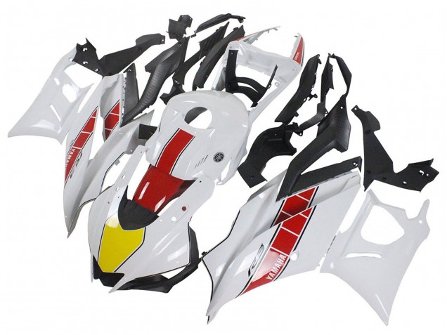 Preisgünstige Yamaha YZF R3/R25 Motorrad Verkleidung 2019-2021 - Weiss Rot Gelb Schwarz