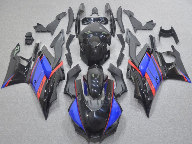 Preisgünstige Yamaha YZF R3/R25 Motorrad Verkleidung 2022-2024 - Glanzendes Schwarz Blau Rot