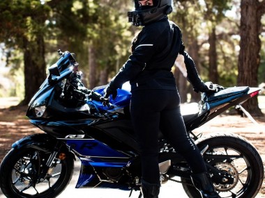 Preisgünstige Yamaha YZF R3/R25 Motorrad Verkleidung 2022-2024 - Blau Glanzendes Schwarz