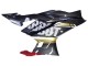 Preisgünstige Yamaha YZF R3/R25 Motorrad Verkleidung 2022-2024 - Schwarzer Carbonfaser Stil Goldrot ABBOT