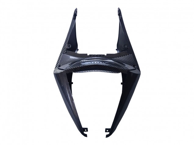 Preisgünstige Yamaha YZF R3/R25 Motorrad Verkleidung 2022-2024 - Schwarzer Carbonfaser Stil Goldrot ABBOT