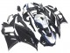 Preisgünstige Yamaha YZF R3/R25 Motorrad Verkleidung 2022-2024 - Schwarzer Carbonfaser Stil Silberblau