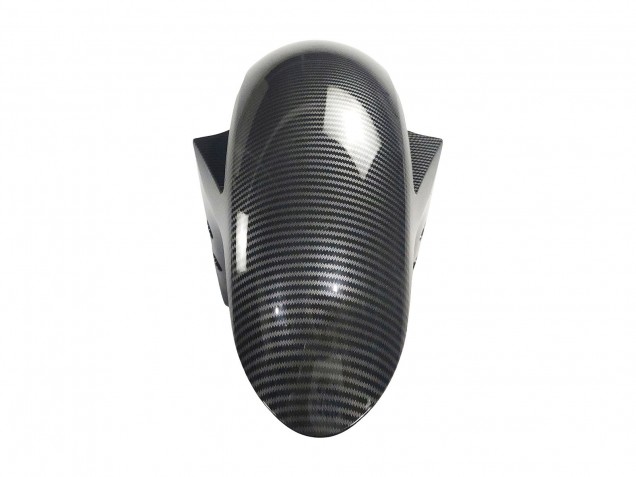 Preisgünstige Yamaha YZF R3/R25 Motorrad Verkleidung 2022-2024 - Schwarzer Carbonfaser Stil Silberblau