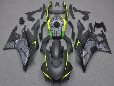 Preisgünstige Yamaha YZF R3/R25 Motorrad Verkleidung 2022-2024 - Matt Schwarz Grau Gelb Grun