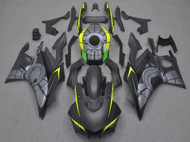 Preisgünstige Yamaha YZF R3/R25 Motorrad Verkleidung 2022-2024 - Matt Schwarz Grau Gelb Grun