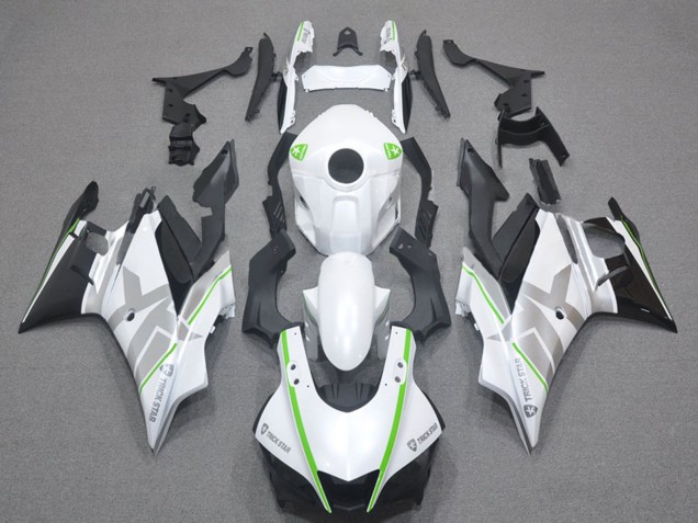 Preisgünstige Yamaha YZF R3/R25 Motorrad Verkleidung 2022-2024 - Weiss Grun Silber Schwarz