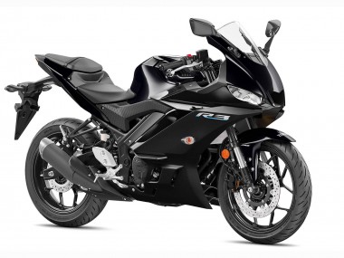 Preisgünstige Yamaha YZF R3/R25 Motorrad Verkleidung 2022-2024 - Glanzendes Schwarz