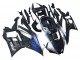 Preisgünstige Yamaha YZF R3/R25 Motorrad Verkleidung 2022-2024 - Marble Schwarz Silber Blau Geschmiedet Carbonfaser Stil