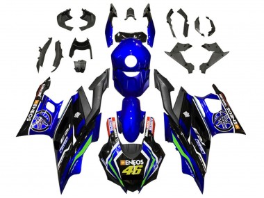 Preisgünstige Yamaha YZF R3/R25 Motorrad Verkleidung 2022-2024 - Blau Grun Schwarz ENEOS 46