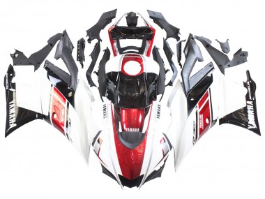 Preisgünstige Yamaha YZF R3/R25 Motorrad Verkleidung 2022-2024 - Weiss Rot Schwarz Yamalube