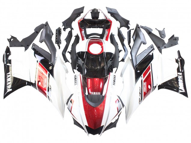 Preisgünstige Yamaha YZF R3/R25 Motorrad Verkleidung 2022-2024 - Weiss Rot Schwarz Yamalube