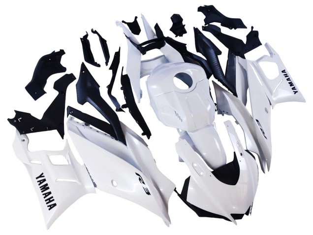 Preisgünstige Yamaha YZF R3/R25 Motorrad Verkleidung 2022-2024 - Weiss