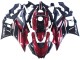 Preisgünstige Yamaha YZF R3/R25 Motorrad Verkleidung 2022-2024 - Rot Weiss Glanzendes Schwarz