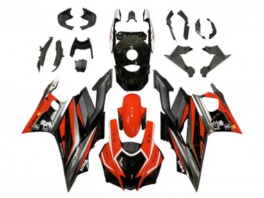 Preisgünstige Yamaha YZF R3/R25 Motorrad Verkleidung 2022-2024 - Rot Grau Schwarz ENEOS