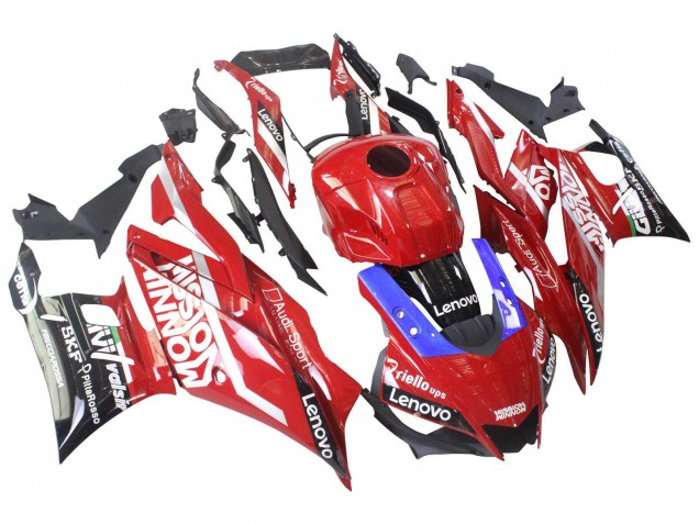 Preisgünstige Yamaha YZF R3/R25 Motorrad Verkleidung 2022-2024 - Rot Blau Schwarz Lenovo Valsir
