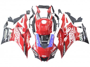 Preisgünstige Yamaha YZF R3/R25 Motorrad Verkleidung 2022-2024 - Rot Blau Schwarz Lenovo Valsir