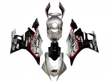 Preisgünstige Yamaha YZF R3/R25 Motorrad Verkleidung 2022-2024 - Silber Rot Schwarz 46